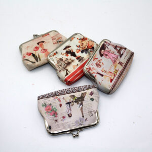 Cute digital print PU coin purse for cards and coins - Main product view