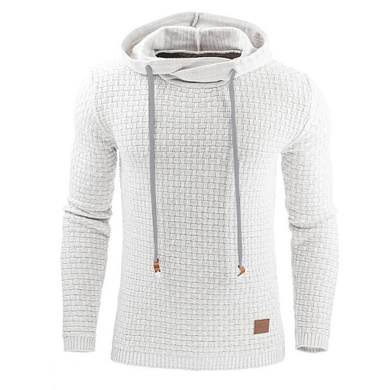 Men's cotton-blend hoodie sweatshirt in assorted colors - Main product view