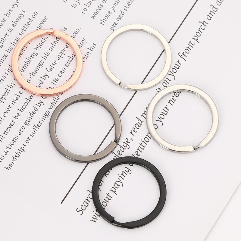 30mm Zinc Alloy Double-Layer Key Ring Hook