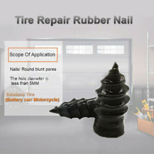 Tubeless motorcycle tire repair nails made from steel and glue - Main product view