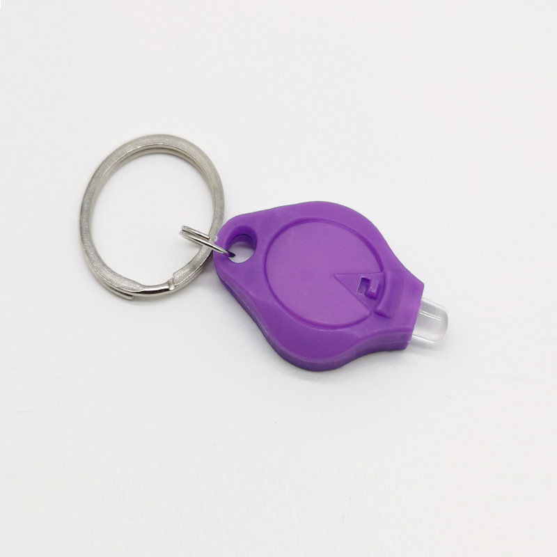 Ultra-thin ABS LED keychain tool lamp in a selected color - Product view 1