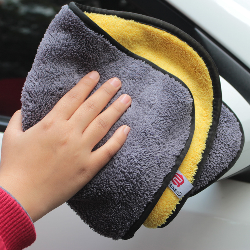 Double-sided microfiber car wash towel for vehicle cleaning - Product view 8