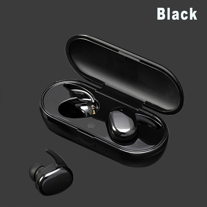 Wireless Bluetooth in-ear sports earphones in black and white color options - Product view 9
