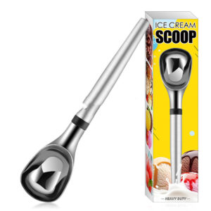 30 ml thickened 430 stainless steel ice cream spoon with mirror-polished finish - Main product view