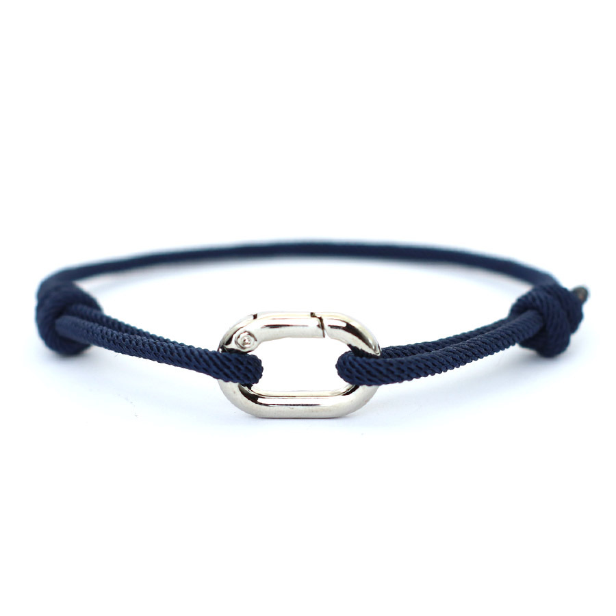 Handmade braided Milanese rope bracelet in a minimalist unisex style - Product view 10