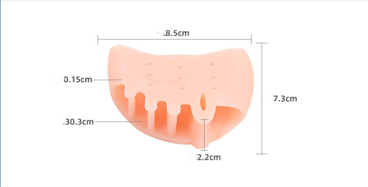 Five-hole Honeycomb Front Cushion For Hallux Valgus And Large Foot Bone Overlap And Shock Absorption - Product detail 1 Five-hole honeycomb forefoot pad for hallux valgus and shock absorption - Product detail 1