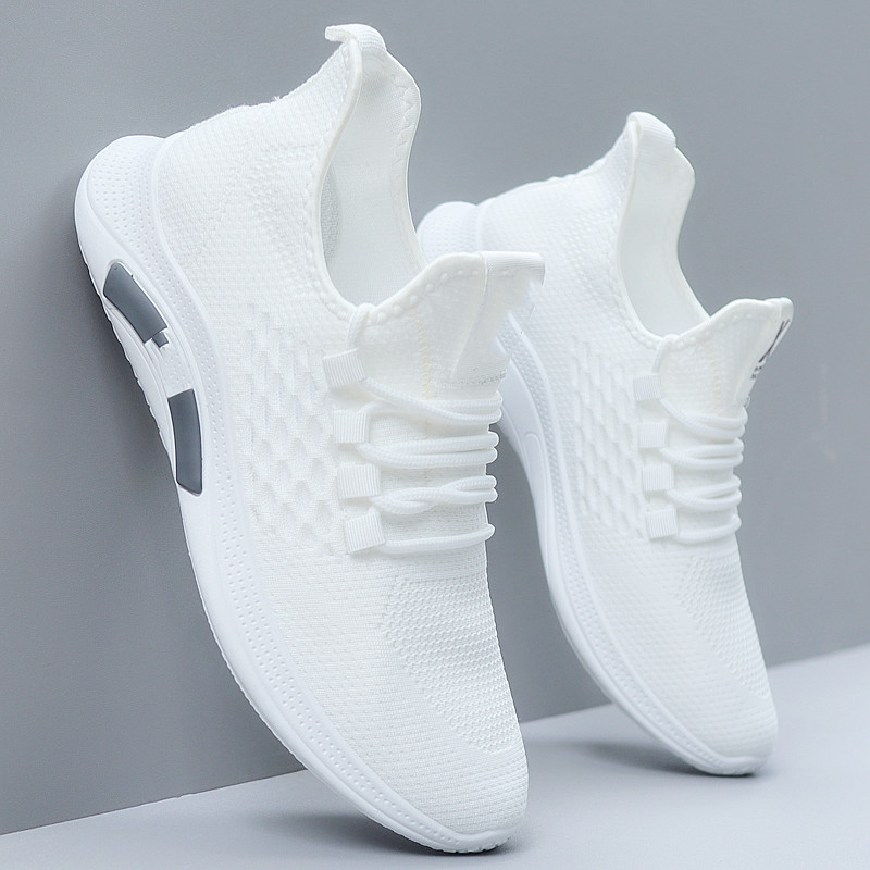 Men’s Casual Mesh Sports Shoes, Lightweight Flat Sole - Product view 1 Men’s lightweight mesh sports sneakers with flat EVA sole - Product view 1