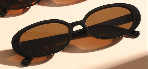 Oval UV400 retro street sunglasses with a full frame - Product view 7