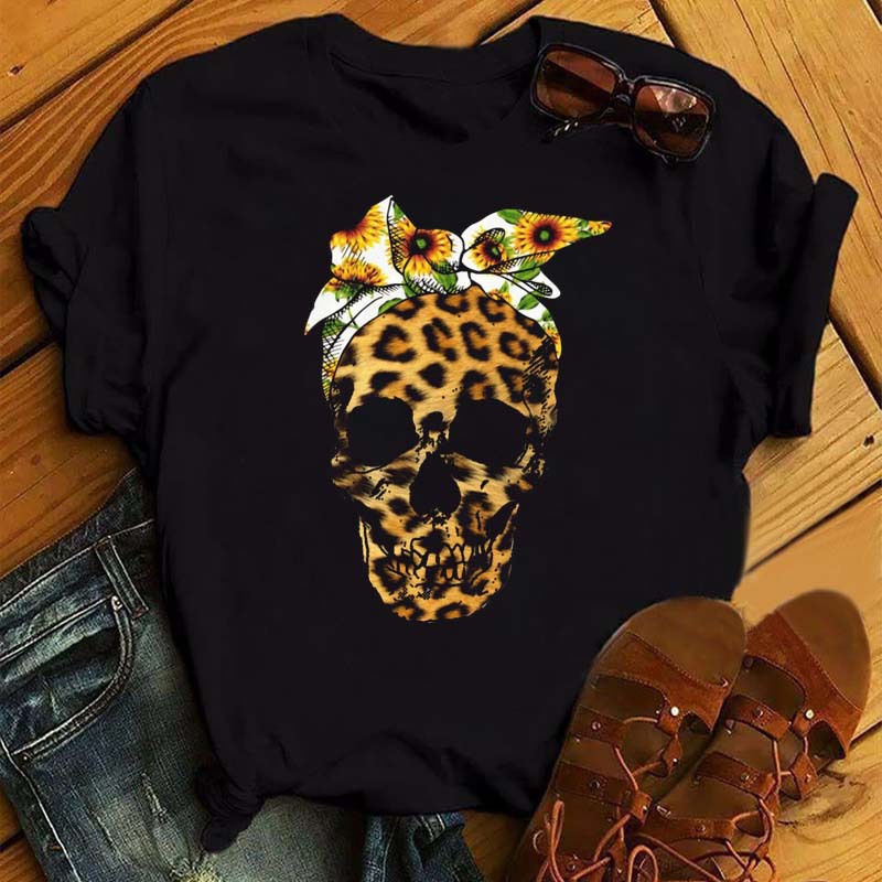 Vintage print letter short-sleeve pullover T-shirt - Product view 22