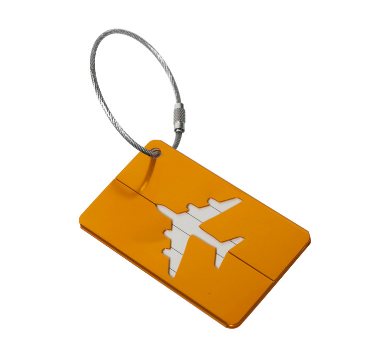 Aluminum alloy luggage tag in a selected color - Product view 2