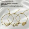 Retro stainless steel birth flower bracelet with monthly flower design - Main product view