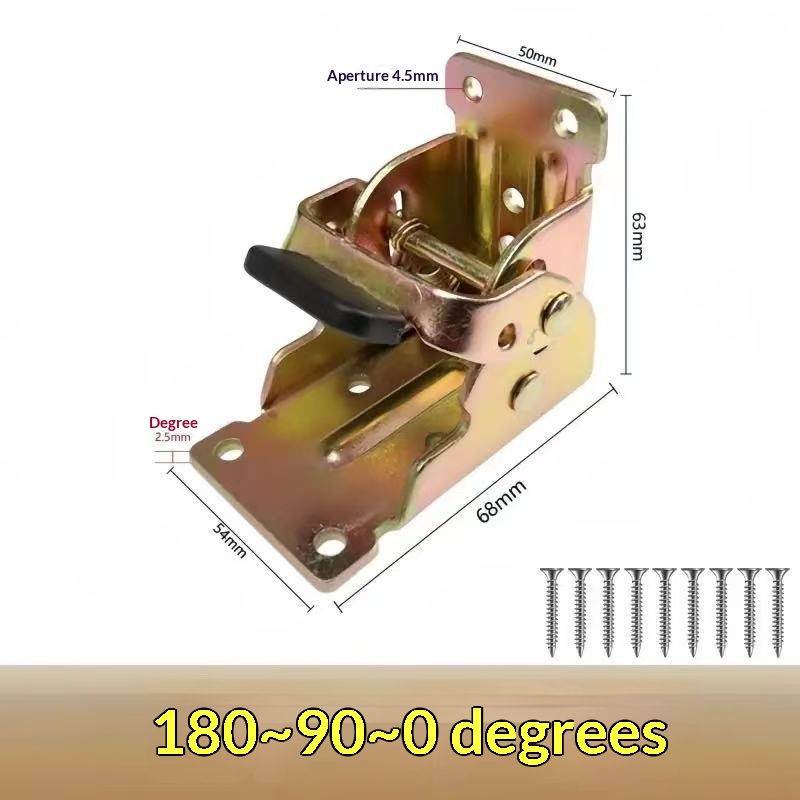 Universal 0–90–180-degree foldable hinge for furniture doors and cabinets - Product view 5