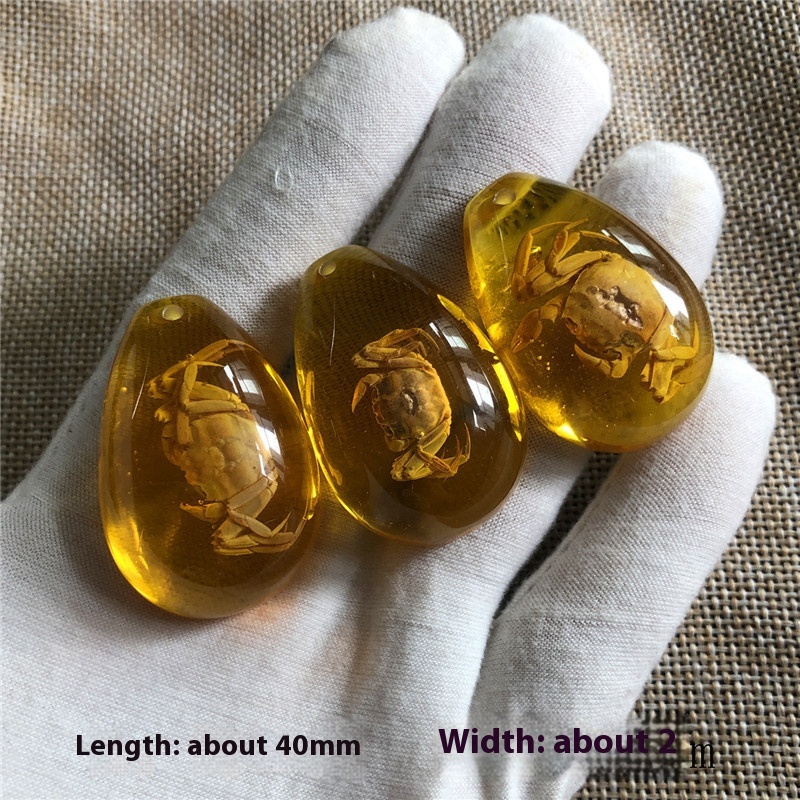 Blind box synthetic resin amber insect specimen with assorted insect designs - Product view 3