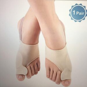 Stretchable bunion relief toe separator socks with silicone gel toe spacer - Main product view
