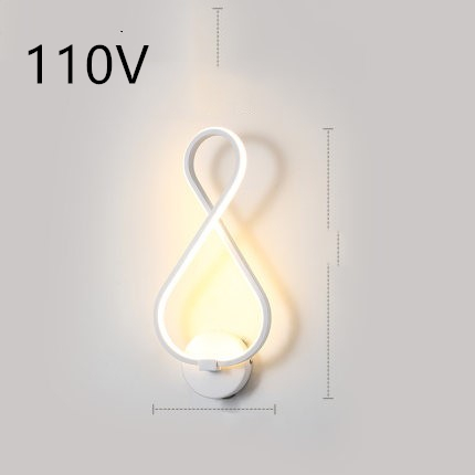 Nordic minimalist LED wall lamp with sculptural silicone shade - Product view 1