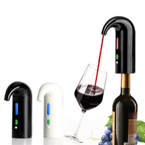 Portable electric red wine pourer and aerator decanter with silicone catheter - Main product view