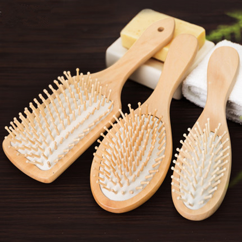 Wood Comb Professional Healthy Paddle Cushion Hair Loss Massage Brush - Main product view