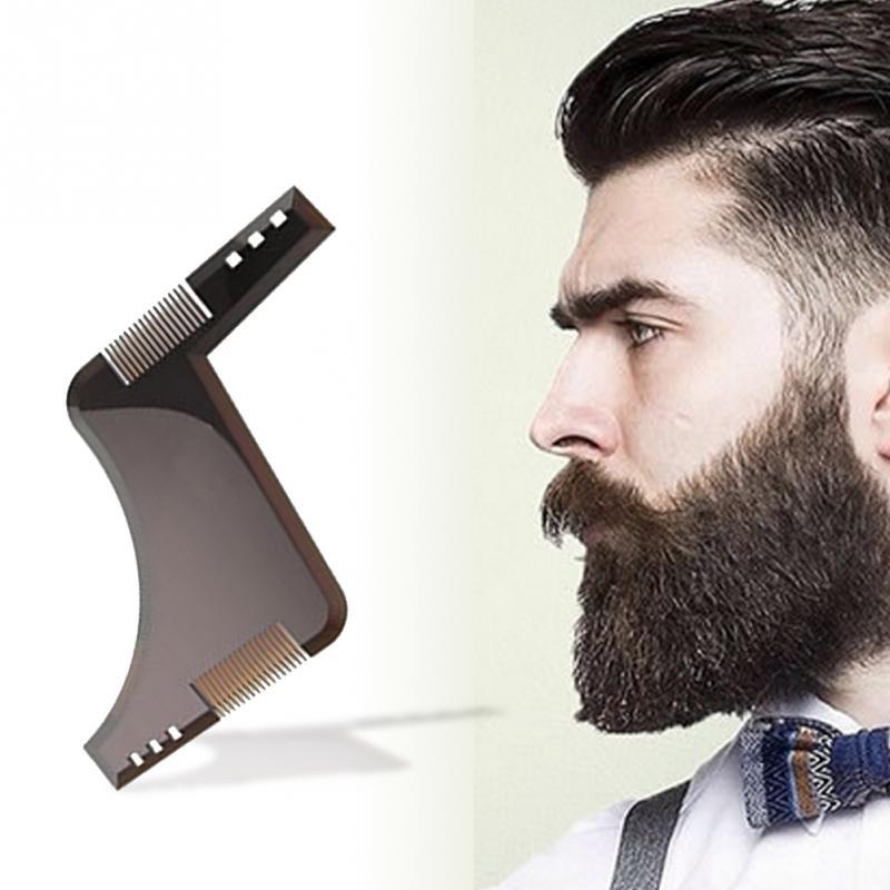 Zafrani transparent black beard comb with dual-tooth design - Main product view