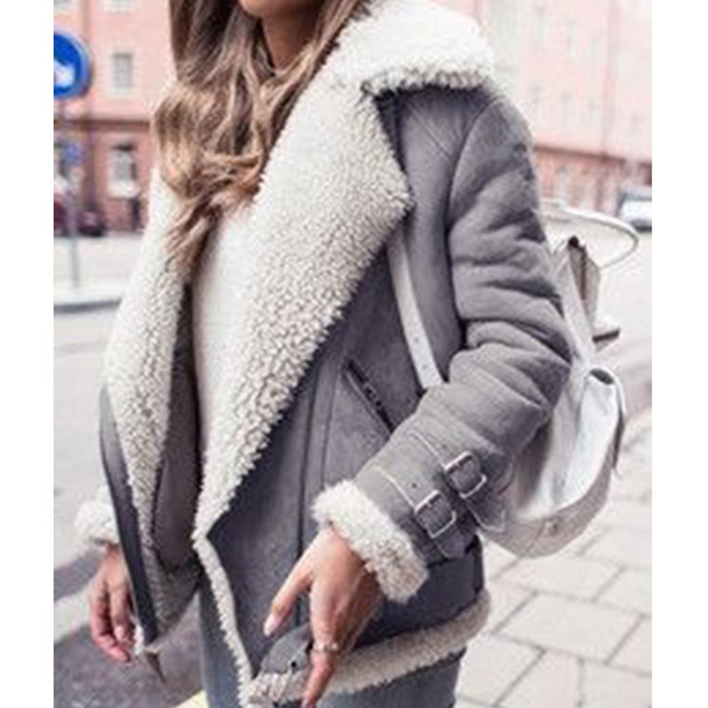 Women's winter cotton-padded polyester coat in a regular length - Product view 3