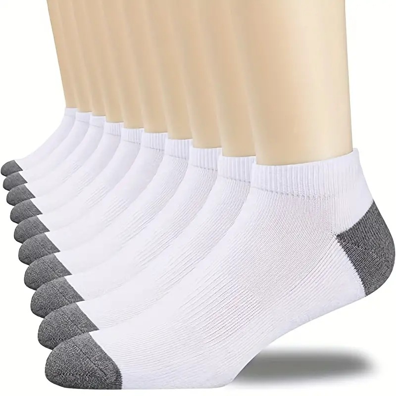 Black, white, and gray low-cut boat socks - Product view 6
