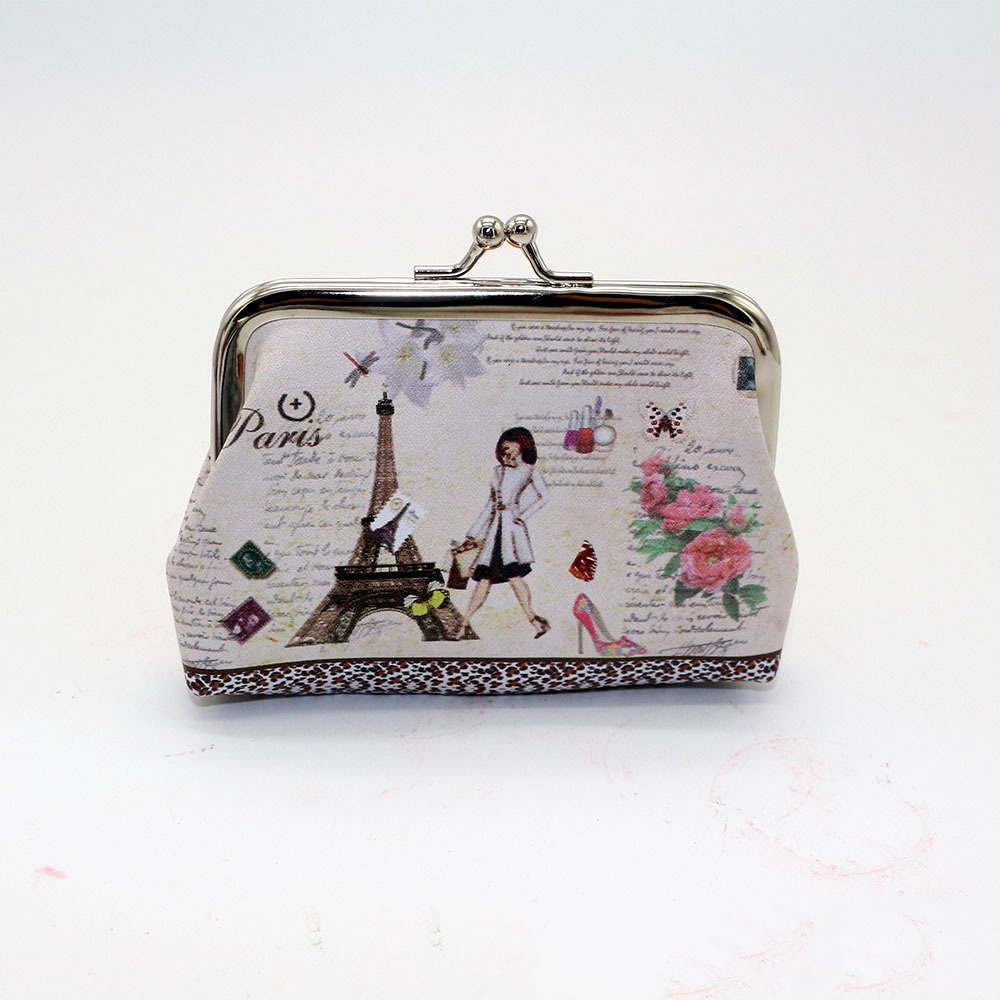 Cute digital print PU coin purse for cards and coins - 02