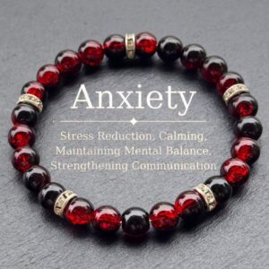 Natural Stone Beaded Handmade Elastic String Bracelet - Main product view