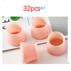 Silicone chair and table leg floor protectors in a 4-piece set - Product view 11