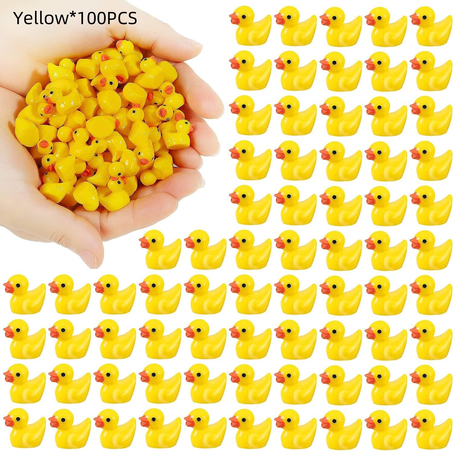 Candy-colored handmade resin duckling miniature ornament - Product view 9