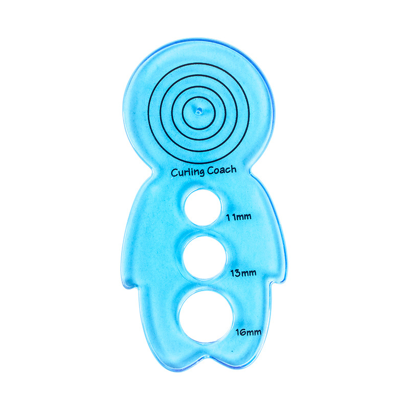 Roll paper hand tool in transparent pink or blue - Blue