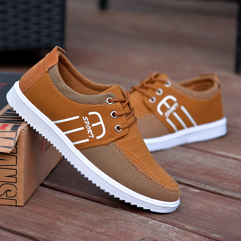 Men's casual slip-on sneakers in yellow, black, and blue - Product view 7