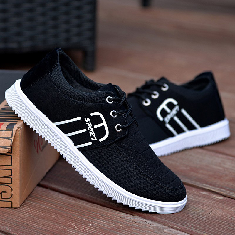 Men's casual slip-on sneakers in yellow, black, and blue - Product view 5