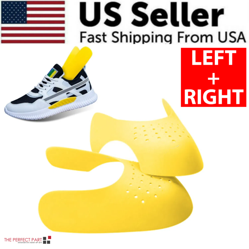 Pair of black, yellow, or white sneaker toe crease protectors - Product view 1