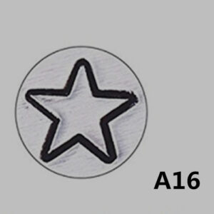 Round 6 mm steel leather branding stamp for jewelry makers - Main product view