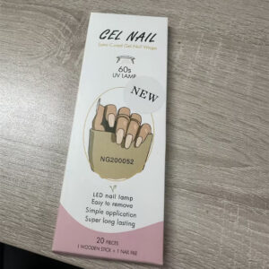Solid color gel nail stickers set with manicure accessories - Main product view