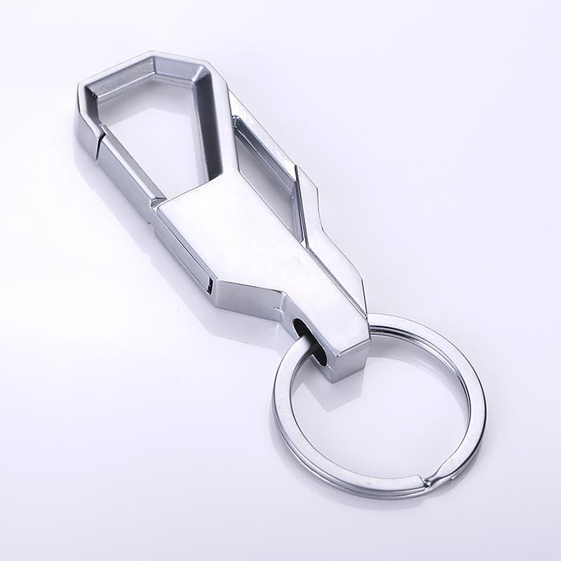 Men's alloy car keychain with waist-hanging buckle - Product view 3