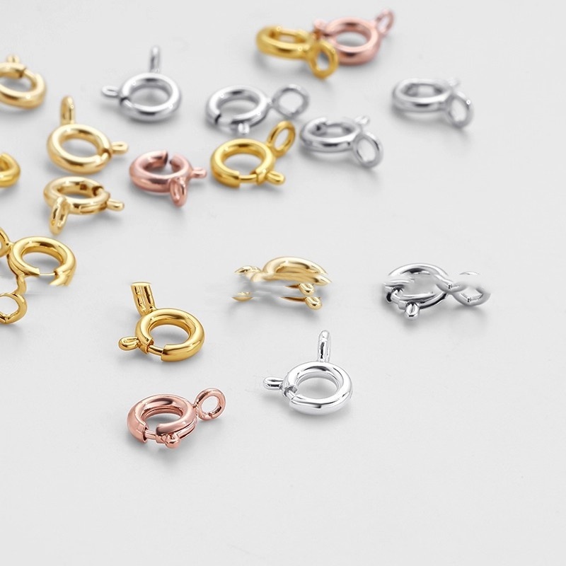 6mm gold-plated lobster clasp for DIY jewelry making - Main product view