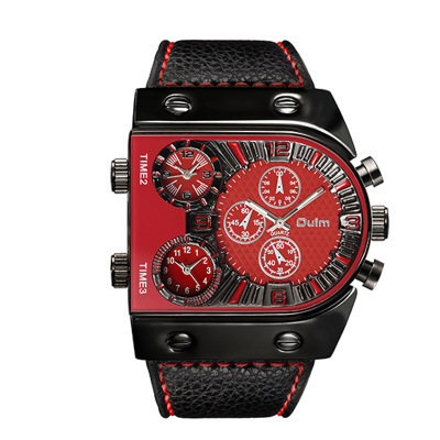 Men's double-display quartz wristwatch in a casual style - Product view 1