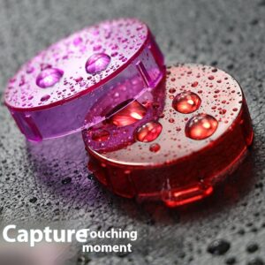 Acrylic DJI Osmo Action camera cover in pink, red, and purple - Main product view