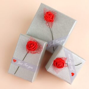 Grey rose jewelry box - Main product view