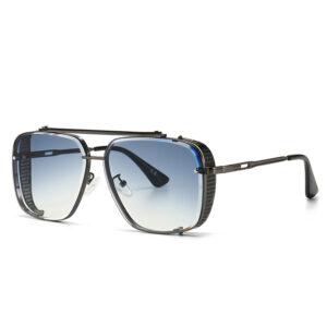 Big UV400 sunglasses with plastic frame and resin lenses - Main product view