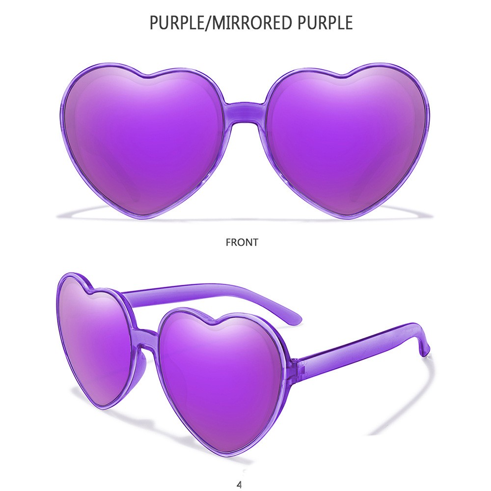 Colorful coated love sunglasses with full plastic frame - Product view 7