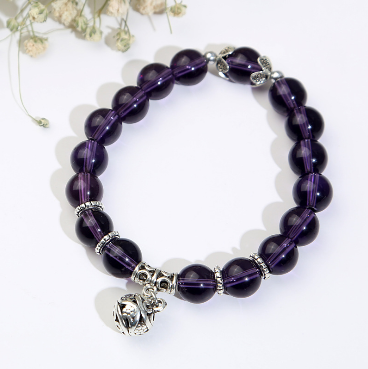 Natural opal bead charm bracelet for women with alloy rope chain - Product view 2
