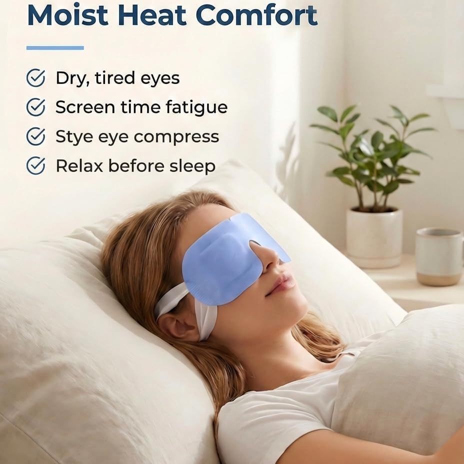 Hot Compress Light-Blocking Heating Eye Mask With Steam For Sleep - Main product view