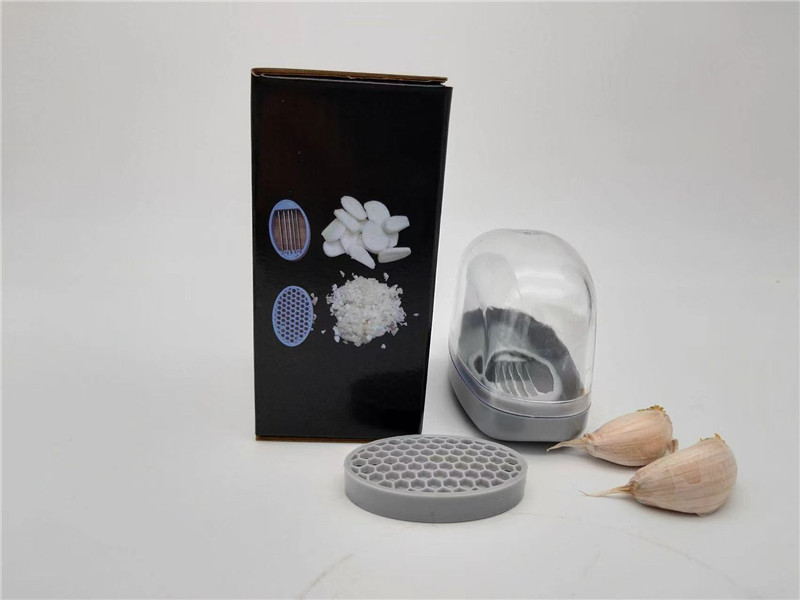 Small Manual Garlic Cutter with Plastic and Stainless Steel Parts