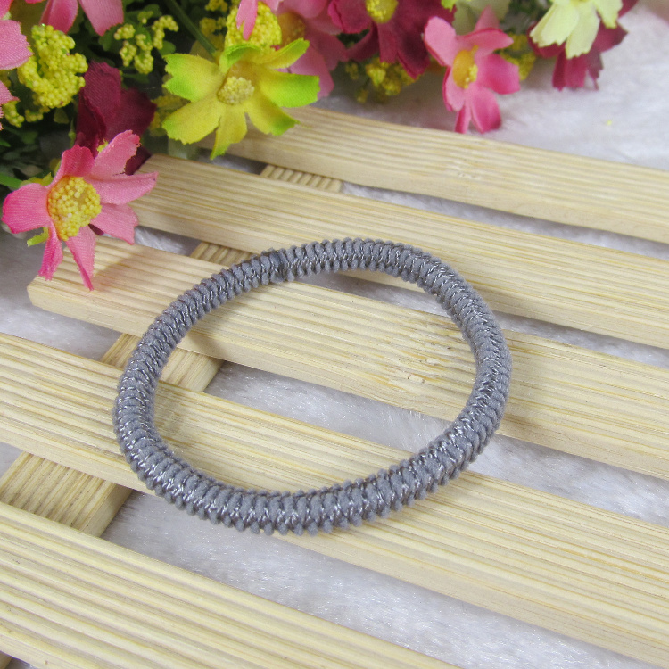 Unembellished elastic hair tie cord in a selected style - Product view 14