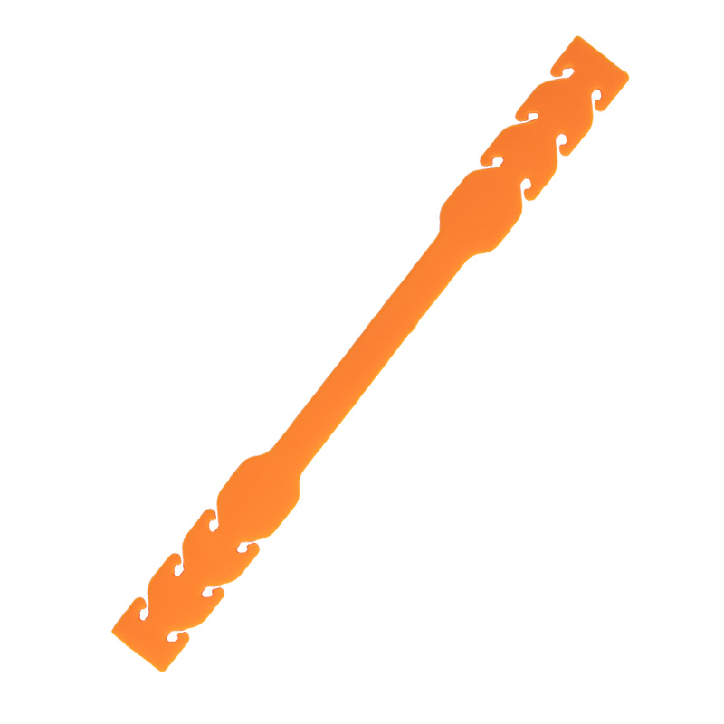 Children’s food-grade silicone mask rope in assorted colors - Orange-Adult