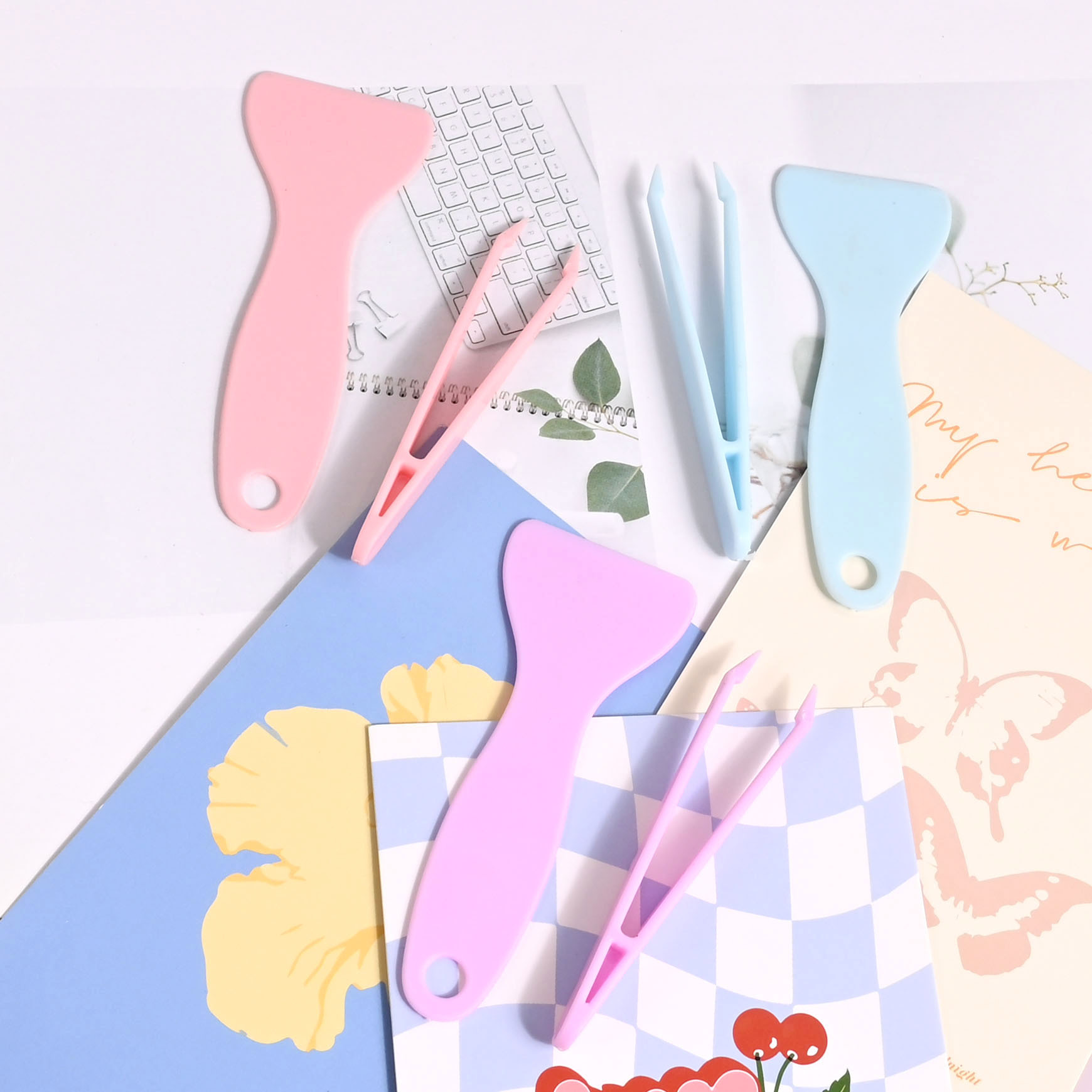 Plastic Small Scraper Release Shovel Tweezer Set - Main product view