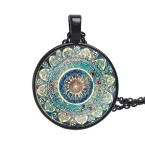 Fashion glass pendant necklace - Main product view