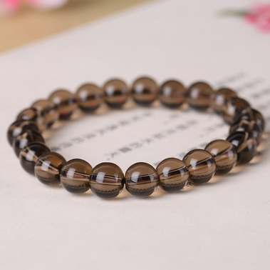 Natural crystal and semi-precious stone bracelet in ethnic style - Product view 8