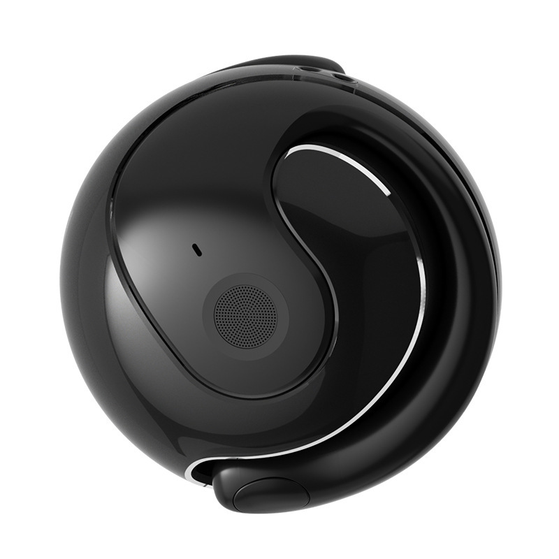JM13 open-ear Bluetooth headset with ear hook in black - Product view 8